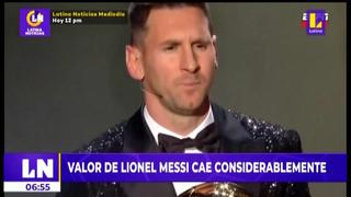 Valor de Lionel Messi cae y llega a la cifra más baja desde la temporada 2009