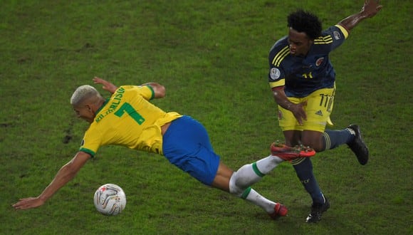 Cuadrado fue titular en el Brasil vs. Colombia. (Foto: AFP)