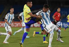 Argentina 1-3 Brasil: resultado del partido por el Sudamericano Sub-20