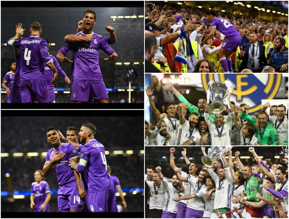 La celebración del Real Madrid por la duodécima Champions League de su historia (Getty Images).