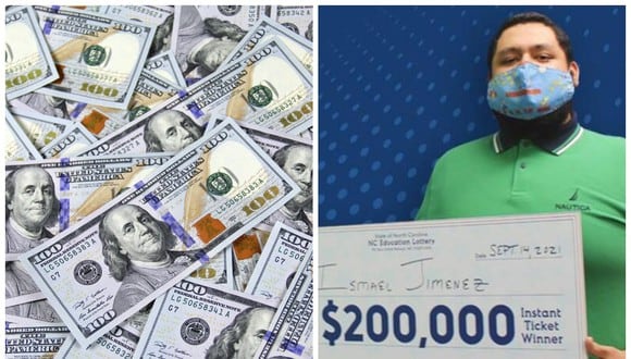Ismael Jiménez ganó 200 mil dólares en la lotería y ahora dice que se lo dará a sus padres. (Foto: NC Education Lottery | Pexels)