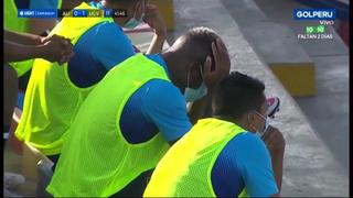 Lamento puro: la reacción de Farfán tras el gol de Mena en el Alianza Lima vs. César Vallejo [VIDEO]