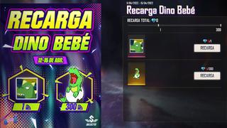 Cómo conseguir en Free Fire los regalos de la “Recarga Dino Bebé” con diamantes gratis