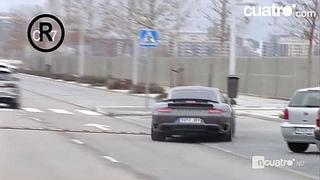 Cristiano Ronaldo hizo temeraria maniobra en Valdebebas con su nuevo Porsche