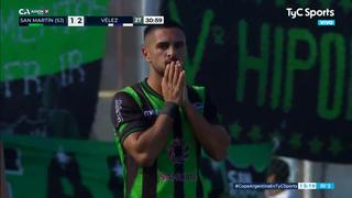 ¡Se equivocó de arco! Insólito gol en el Vélez vs. San Martín por Copa Argentina