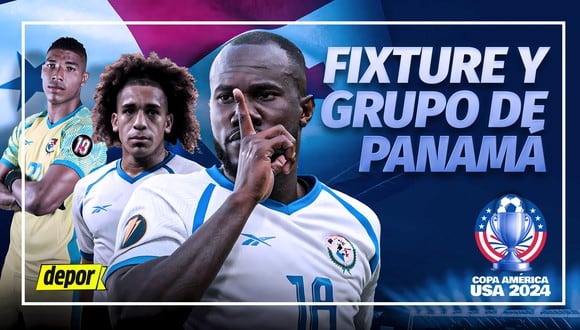 Revisa el grupo de Panamá en Copa América 2024: mira el fixture completo, partidos y rivales. (Diseño: Depor).