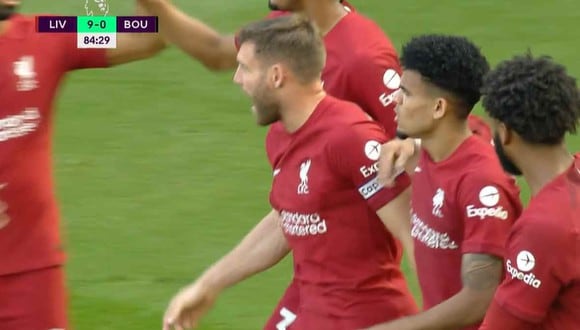 Segundo gol de Liverpool de Luis Díaz (Foto: ESPN)