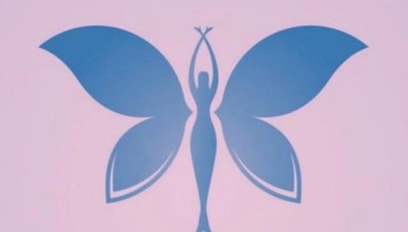 En esta imagen, cuyo fondo es de color morado claro, se aprecia el dibujo de una mujer y el de una mariposa. (Foto: MDZ Online)