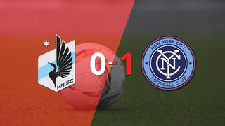 Por la mínima diferencia, New York City FC se quedó con la victoria ante Minnesota United en el estadio Allianz Field