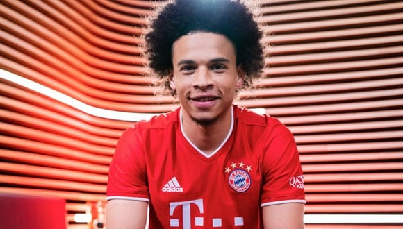 Leroy Sané firmó contrato con el Bayern Munich hasta el 2025. (Getty)