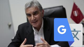 Si escribes 'Juan Carlos Oblitas' en Google Traductor el resultado te sorprenderá