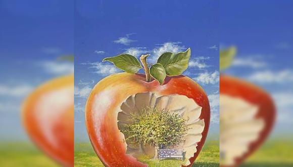 En la imagen del test visual se aprecia un manzana, un árbol y un banco. | Foto: chedonna