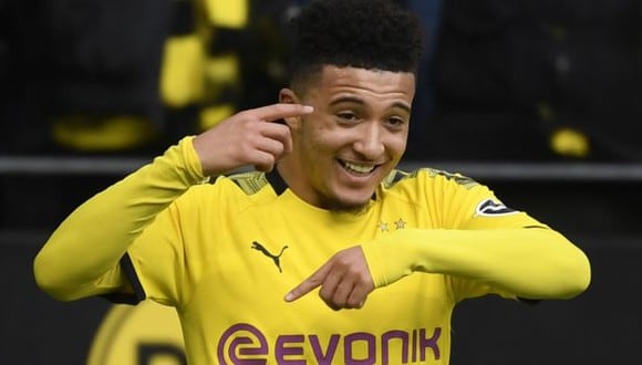 Jadon Sancho podría cambiar a Borussia Dortmund por Manchester United. (Foto: AFP)