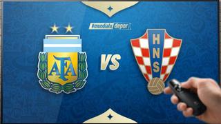 Argentina vs Croacia: guía de canales de partido por Mundial Rusia 2018