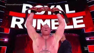 Sigue reinando: Brock Lesnar derrotó a Strowman y Kane en Royal Rumble 2018 [VIDEO]