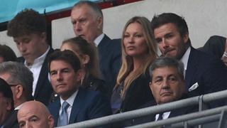 ¿Los viste? Tom Cruise y David Beckham celebraron así gol de Luke Shaw en final de la Eurocopa