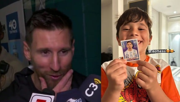 Los hijos de Lionel Messi también coleccionan el álbum del Mundial. (Foto: Captura TV/Instagram)