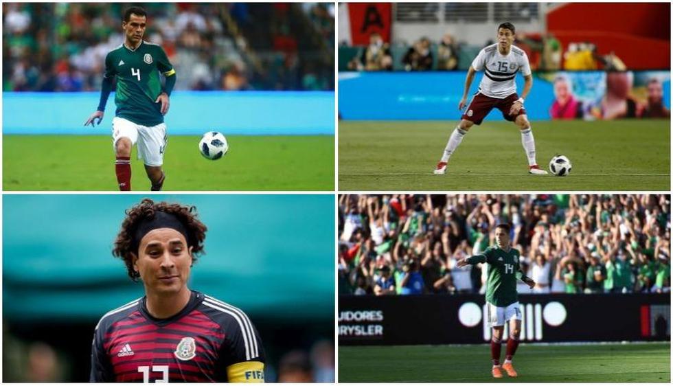 El once de México para medirse a Dinamarca ante del Mundial Rusia 2018 (Foto: Getty Images).
