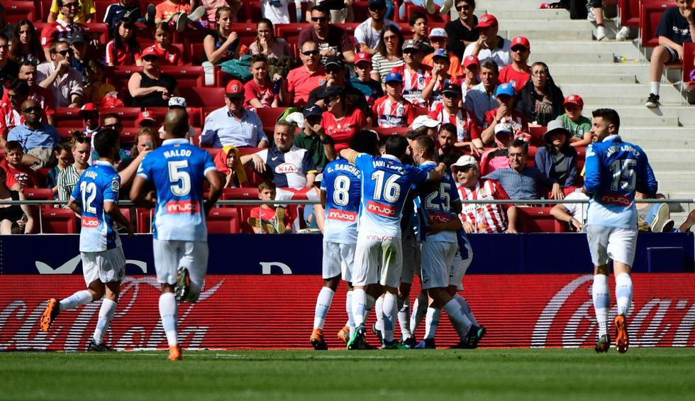 Atlético de Madrid perdió 2-0 con Espanyol por la jornada 36 de la Liga Santander. (Agencias)