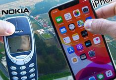 ¿Qué ocurre si dejas caer viejo Nokia y el iPhone 11 de 300 metros de altura?