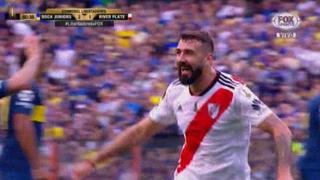 ¡Con el pie 'Izquierdoz'! El gol en contra de Boca para el empate de River por Copa Libertadores [VIDEO]