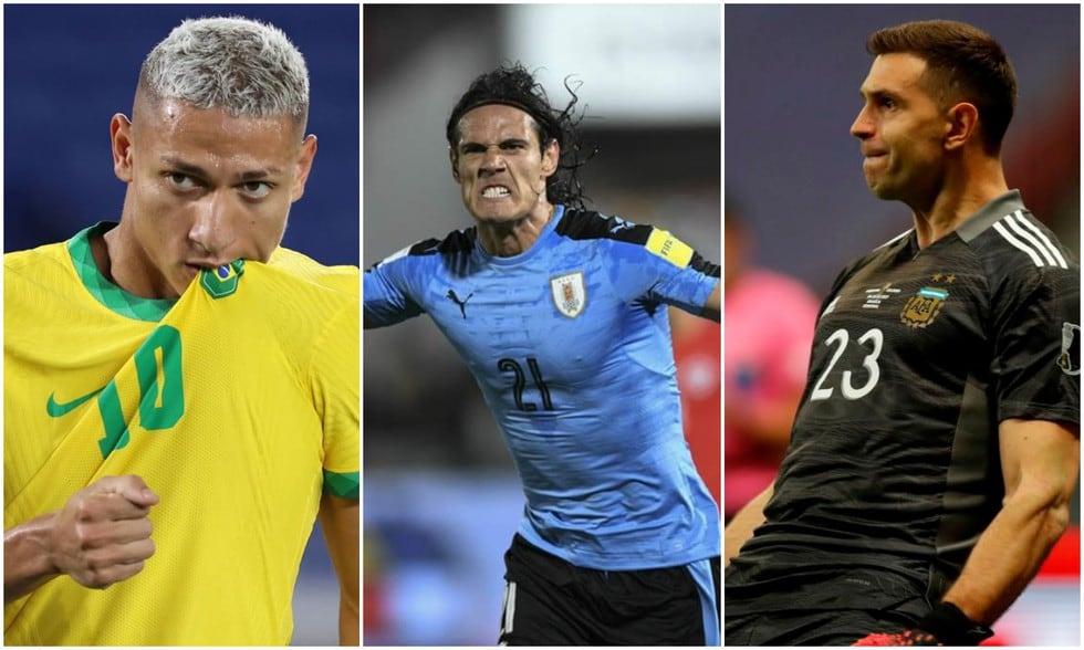 Richarlison, Cavani y Martínez serán las grandes ausencias en las próxima fecha triple de las Eliminatorias Sudamericanas. (Fotos: Agencias)