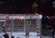 Lo mandó a volar: Strowman arrojó a Shane desde lo más alto de la jaula de acero en WrestleMania 37 [VIDEO]