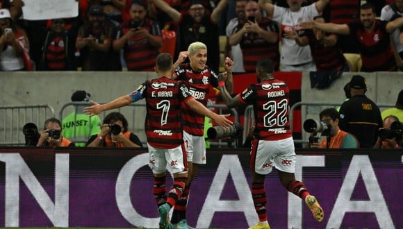Flamengo no tuvo mayores problemas para vencer Vélez Sarsfield en Brasil. (Foto: AFP)