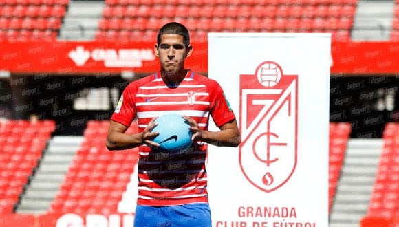 Luis Abram fue presentado como nuevo jugador del Granada CF. (Foto: Francisco Neyra / GEC)