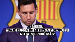 Repasa las mejores frases de Messi en su despedida de Barcelona