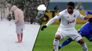 Selección Peruana: Jefferson Farfán caminó sin zapatos sobre nieve en Rusia [VIDEO]