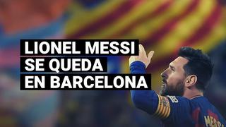 Lionel Messi y la decisión de continuar en el Barcelona