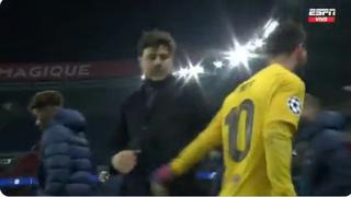 ¿Qué se dijeron? El abrazo entre Messi y Pochettino tras la eliminación del Barça en Champions [VIDEO]