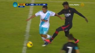 Sporting Cristal ante Melgar: Carlos Ascues intentó quitarle el balón a Joel Sánchez a patadas