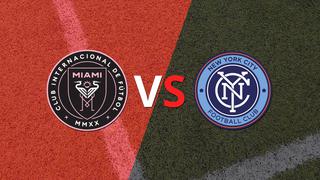 Termina el primer tiempo con una victoria para New York City FC vs Inter Miami por 2-1