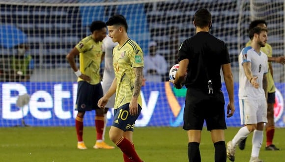 Colombia se ubica séptimo en las Eliminatorias rumbo a Qatar 2022 con cuatro puntos. (Foto: EFE)