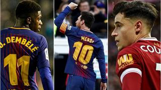 Europa tiembla con la alineación del Barcelona: Coutinho, Dembélé y Messi de volante [FOTOS]