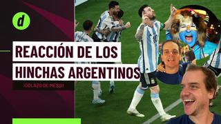 ¡Apuntan para campeón! hinchas argentinos celebran con locura su primer triunfo en Qatar 2022