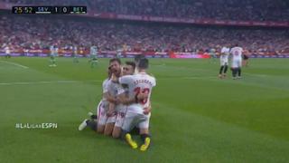 ¡Hizo estallar el Sánchez-Pizjuán! Munir anotó el 1-0 del Sevilla-Betis por el derbi de LaLiga [VIDEO]