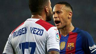 Neymar se peleó con jugador del Granada en túnel de vestuarios del Camp Nou