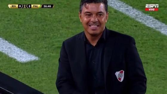 River Plate vs. Palmeiras: Marcelo Gallardo ríe para no ...