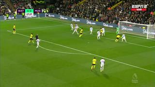 Otra vez error de la defensa: King hizo el gol del 1-0 de Watford vs. Manchester United [VIDEO]
