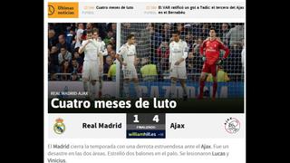 Un ‘Rey’ sin corona: las reacciones de las portadas en el extranjero tras eliminación del Real Madrid