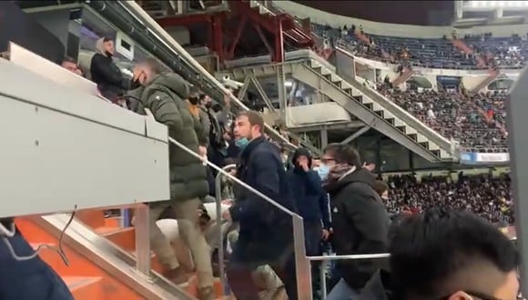 Hinchas de Real Madrid abandonaron el partido antes de tiempo. (Foto: Captura)