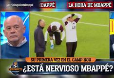 Se puso nervioso: la reacción de Mbappé al pisar por primera vez el Camp Nou [VIDEO]