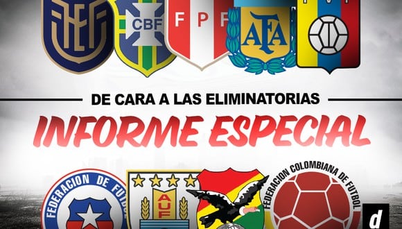 Así llegan los equipos sudamericanos a las Eliminatorias rumbo al Mundial 2026. (Diseño: Depor)