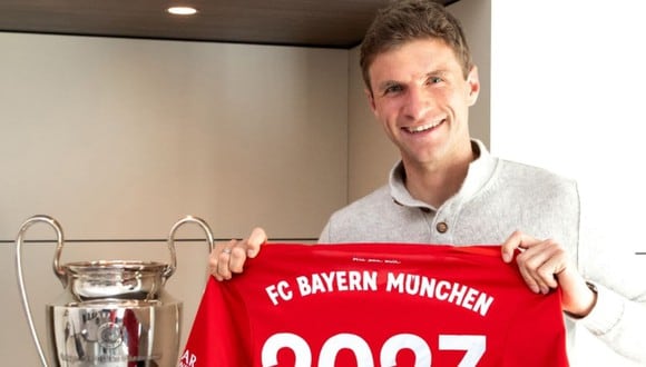 Bayern Munich renovó el contrato de Thomas Müller hasta 2023. (Bayern Munich)