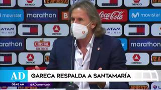 Ricardo Gareca respaldó a Anderson Santamaría tras la derrota de Perú ante Brasil 