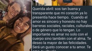 Joven le dice a sus abuelos que está enamorada de una chica y después recibe un conmovedor mensaje