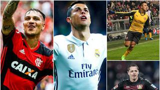 Paolo Guerrero tiene más goles que 'CR7', Alexis y 'Chicharito' en 2017